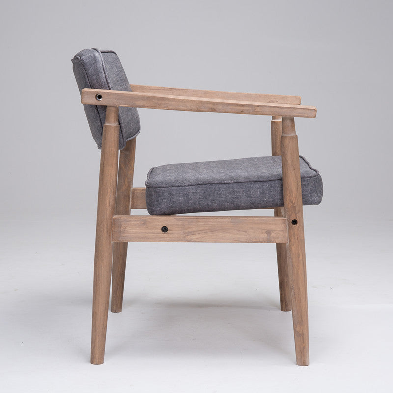 Traditional Style Rubber Wood Chairs Open Back Side Kitchen Dining Chair Clearhalo ' kitchen&dining_furn' 'Dining Chairs' 'Dining Tables & Seating' 'dining_chair' 'furn' 'furn_dining_chair' 'Furniture' 'furniture_dining_chair' 'Kitchen & Dining Furniture' 'kitchen' 3704891