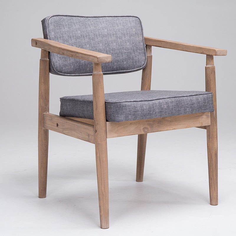 Traditional Style Rubber Wood Chairs Open Back Side Kitchen Dining Chair Grey 1 Piece Clearhalo ' kitchen&dining_furn' 'Dining Chairs' 'Dining Tables & Seating' 'dining_chair' 'furn' 'furn_dining_chair' 'Furniture' 'furniture_dining_chair' 'Kitchen & Dining Furniture' 'kitchen' 3704892