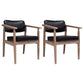 Traditional Style Rubber Wood Chairs Open Back Side Kitchen Dining Chair Black 2 Piece Set Clearhalo ' kitchen&dining_furn' 'Dining Chairs' 'Dining Tables & Seating' 'dining_chair' 'furn' 'furn_dining_chair' 'Furniture' 'furniture_dining_chair' 'Kitchen & Dining Furniture' 'kitchen' 3704906
