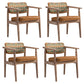 Traditional Style Rubber Wood Chairs Open Back Side Kitchen Dining Chair Green-Yellow-Pink 4 Piece Set Clearhalo ' kitchen&dining_furn' 'Dining Chairs' 'Dining Tables & Seating' 'dining_chair' 'furn' 'furn_dining_chair' 'Furniture' 'furniture_dining_chair' 'Kitchen & Dining Furniture' 'kitchen' 3704918