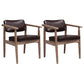 Traditional Style Rubber Wood Chairs Open Back Side Kitchen Dining Chair Coffee 2 Piece Set Clearhalo ' kitchen&dining_furn' 'Dining Chairs' 'Dining Tables & Seating' 'dining_chair' 'furn' 'furn_dining_chair' 'Furniture' 'furniture_dining_chair' 'Kitchen & Dining Furniture' 'kitchen' 3704920