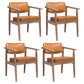 Traditional Style Rubber Wood Chairs Open Back Side Kitchen Dining Chair Orange 4 Piece Set Clearhalo ' kitchen&dining_furn' 'Dining Chairs' 'Dining Tables & Seating' 'dining_chair' 'furn' 'furn_dining_chair' 'Furniture' 'furniture_dining_chair' 'Kitchen & Dining Furniture' 'kitchen' 3704926