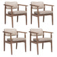 Traditional Style Rubber Wood Chairs Open Back Side Kitchen Dining Chair Off-White 4 Piece Set Clearhalo ' kitchen&dining_furn' 'Dining Chairs' 'Dining Tables & Seating' 'dining_chair' 'furn' 'furn_dining_chair' 'Furniture' 'furniture_dining_chair' 'Kitchen & Dining Furniture' 'kitchen' 3704929