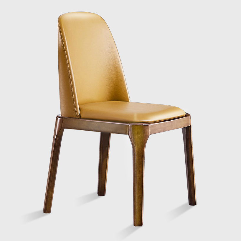 Scandinavian Style Wood Dining Chairs Dining Room Solid Back Armless Chair Clearhalo ' kitchen&dining_furn' 'Dining Chairs' 'Dining Tables & Seating' 'dining_chair' 'furn' 'furn_dining_chair' 'Furniture' 'furniture_dining_chair' 'Kitchen & Dining Furniture' 'kitchen' 3704930