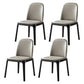 Scandinavian Style Wood Dining Chairs Dining Room Solid Back Armless Chair Grey 4 Piece Set Clearhalo ' kitchen&dining_furn' 'Dining Chairs' 'Dining Tables & Seating' 'dining_chair' 'furn' 'furn_dining_chair' 'Furniture' 'furniture_dining_chair' 'Kitchen & Dining Furniture' 'kitchen' 3704933
