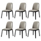 Scandinavian Style Wood Dining Chairs Dining Room Solid Back Armless Chair Grey 6 Piece Set Clearhalo ' kitchen&dining_furn' 'Dining Chairs' 'Dining Tables & Seating' 'dining_chair' 'furn' 'furn_dining_chair' 'Furniture' 'furniture_dining_chair' 'Kitchen & Dining Furniture' 'kitchen' 3704934