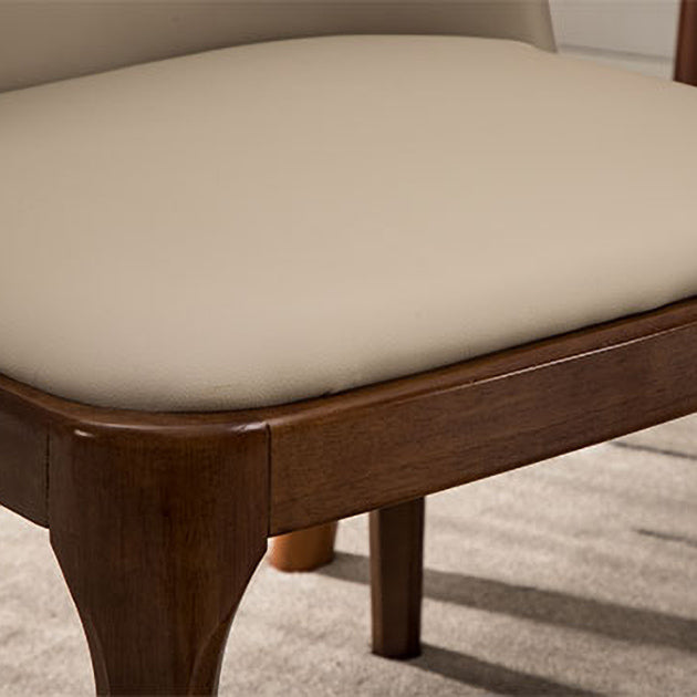 Scandinavian Style Wood Dining Chairs Dining Room Solid Back Armless Chair Clearhalo ' kitchen&dining_furn' 'Dining Chairs' 'Dining Tables & Seating' 'dining_chair' 'furn' 'furn_dining_chair' 'Furniture' 'furniture_dining_chair' 'Kitchen & Dining Furniture' 'kitchen' 3704943