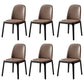 Scandinavian Style Wood Dining Chairs Dining Room Solid Back Armless Chair Coffee 6 Piece Set Clearhalo ' kitchen&dining_furn' 'Dining Chairs' 'Dining Tables & Seating' 'dining_chair' 'furn' 'furn_dining_chair' 'Furniture' 'furniture_dining_chair' 'Kitchen & Dining Furniture' 'kitchen' 3704947