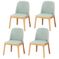 Scandinavian Style Wood Dining Chairs Dining Room Solid Back Armless Chair Blue 4 Piece Set Clearhalo ' kitchen&dining_furn' 'Dining Chairs' 'Dining Tables & Seating' 'dining_chair' 'furn' 'furn_dining_chair' 'Furniture' 'furniture_dining_chair' 'Kitchen & Dining Furniture' 'kitchen' 3704951