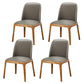 Scandinavian Style Wood Dining Chairs Dining Room Solid Back Armless Chair Light Gray 4 Piece Set Clearhalo ' kitchen&dining_furn' 'Dining Chairs' 'Dining Tables & Seating' 'dining_chair' 'furn' 'furn_dining_chair' 'Furniture' 'furniture_dining_chair' 'Kitchen & Dining Furniture' 'kitchen' 3704958