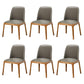 Scandinavian Style Wood Dining Chairs Dining Room Solid Back Armless Chair Light Gray 6 Piece Set Clearhalo ' kitchen&dining_furn' 'Dining Chairs' 'Dining Tables & Seating' 'dining_chair' 'furn' 'furn_dining_chair' 'Furniture' 'furniture_dining_chair' 'Kitchen & Dining Furniture' 'kitchen' 3704959