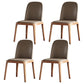 Scandinavian Style Wood Dining Chairs Dining Room Solid Back Armless Chair Khaki 4 Piece Set Clearhalo ' kitchen&dining_furn' 'Dining Chairs' 'Dining Tables & Seating' 'dining_chair' 'furn' 'furn_dining_chair' 'Furniture' 'furniture_dining_chair' 'Kitchen & Dining Furniture' 'kitchen' 3704964