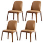 Scandinavian Style Wood Dining Chairs Dining Room Solid Back Armless Chair Dark Khaki 4 Piece Set Clearhalo ' kitchen&dining_furn' 'Dining Chairs' 'Dining Tables & Seating' 'dining_chair' 'furn' 'furn_dining_chair' 'Furniture' 'furniture_dining_chair' 'Kitchen & Dining Furniture' 'kitchen' 3704970