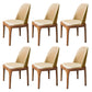 Scandinavian Style Wood Dining Chairs Dining Room Solid Back Armless Chair Light Khaki 6 Piece Set Clearhalo ' kitchen&dining_furn' 'Dining Chairs' 'Dining Tables & Seating' 'dining_chair' 'furn' 'furn_dining_chair' 'Furniture' 'furniture_dining_chair' 'Kitchen & Dining Furniture' 'kitchen' 3704974