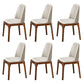 Scandinavian Style Wood Dining Chairs Dining Room Solid Back Armless Chair Off-White 6 Piece Set Clearhalo ' kitchen&dining_furn' 'Dining Chairs' 'Dining Tables & Seating' 'dining_chair' 'furn' 'furn_dining_chair' 'Furniture' 'furniture_dining_chair' 'Kitchen & Dining Furniture' 'kitchen' 3704977