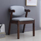 Contemporary Dining Arm Chair Open Back Side Chair with Wood Legs for Home Use Clearhalo ' kitchen&dining_furn' 'Dining Chairs' 'Dining Tables & Seating' 'dining_chair' 'furn' 'furn_dining_chair' 'Furniture' 'furniture_dining_chair' 'Kitchen & Dining Furniture' 'kitchen' 3704985