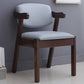 Contemporary Dining Arm Chair Open Back Side Chair with Wood Legs for Home Use Grey 1 Piece Walnut Clearhalo ' kitchen&dining_furn' 'Dining Chairs' 'Dining Tables & Seating' 'dining_chair' 'furn' 'furn_dining_chair' 'Furniture' 'furniture_dining_chair' 'Kitchen & Dining Furniture' 'kitchen' 3704993