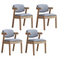 Contemporary Dining Arm Chair Open Back Side Chair with Wood Legs for Home Use Grey 4 Piece Set Natural Wood Clearhalo ' kitchen&dining_furn' 'Dining Chairs' 'Dining Tables & Seating' 'dining_chair' 'furn' 'furn_dining_chair' 'Furniture' 'furniture_dining_chair' 'Kitchen & Dining Furniture' 'kitchen' 3705001