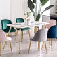 Glam Dining Side Chairs for Home Use Cushioned Armless Chair with Gold Legs Clearhalo ' kitchen&dining_furn' 'Dining Chairs' 'Dining Tables & Seating' 'dining_chair' 'furn' 'furn_dining_chair' 'Furniture' 'furniture_dining_chair' 'Kitchen & Dining Furniture' 'kitchen' 3705022