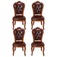 Leather Open Back Dining Side Chair Kitchen Dining Chair with Solid Wood Legs Brown 4 Piece Set Clearhalo ' kitchen&dining_furn' 'Dining Chairs' 'Dining Tables & Seating' 'dining_chair' 'furn' 'furn_dining_chair' 'Furniture' 'furniture_dining_chair' 'Kitchen & Dining Furniture' 'kitchen' 3705049