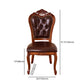 Leather Open Back Dining Side Chair Kitchen Dining Chair with Solid Wood Legs Clearhalo ' kitchen&dining_furn' 'Dining Chairs' 'Dining Tables & Seating' 'dining_chair' 'furn' 'furn_dining_chair' 'Furniture' 'furniture_dining_chair' 'Kitchen & Dining Furniture' 'kitchen' 3705061