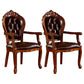 Victorian Style Wood Indoor Open Back Dining Side Chair of 24'' Wide Dining Chair Amber 2 Piece Set Clearhalo ' kitchen&dining_furn' 'Dining Chairs' 'Dining Tables & Seating' 'dining_chair' 'furn' 'furn_dining_chair' 'Furniture' 'furniture_dining_chair' 'Kitchen & Dining Furniture' 'kitchen' 3705069