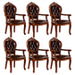 Victorian Style Wood Indoor Open Back Dining Side Chair of 24'' Wide Dining Chair Amber 6 Piece Set Clearhalo ' kitchen&dining_furn' 'Dining Chairs' 'Dining Tables & Seating' 'dining_chair' 'furn' 'furn_dining_chair' 'Furniture' 'furniture_dining_chair' 'Kitchen & Dining Furniture' 'kitchen' 3705073