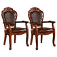 Victorian Style Wood Indoor Open Back Dining Side Chair of 24'' Wide Dining Chair Coffee 2 Piece Set Clearhalo ' kitchen&dining_furn' 'Dining Chairs' 'Dining Tables & Seating' 'dining_chair' 'furn' 'furn_dining_chair' 'Furniture' 'furniture_dining_chair' 'Kitchen & Dining Furniture' 'kitchen' 3705075
