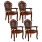 Victorian Style Wood Indoor Open Back Dining Side Chair of 24'' Wide Dining Chair Coffee 4 Piece Set Clearhalo ' kitchen&dining_furn' 'Dining Chairs' 'Dining Tables & Seating' 'dining_chair' 'furn' 'furn_dining_chair' 'Furniture' 'furniture_dining_chair' 'Kitchen & Dining Furniture' 'kitchen' 3705077