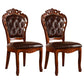 Wood Victorian Style Dining Chair Open Back Dining Side Chair for Home Dark Brown 2 Piece Set Clearhalo ' kitchen&dining_furn' 'Dining Chairs' 'Dining Tables & Seating' 'dining_chair' 'furn' 'furn_dining_chair' 'Furniture' 'furniture_dining_chair' 'Kitchen & Dining Furniture' 'kitchen' 3705097