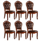 Wood Victorian Style Dining Chair Open Back Dining Side Chair for Home Dark Brown 6 Piece Set Clearhalo ' kitchen&dining_furn' 'Dining Chairs' 'Dining Tables & Seating' 'dining_chair' 'furn' 'furn_dining_chair' 'Furniture' 'furniture_dining_chair' 'Kitchen & Dining Furniture' 'kitchen' 3705102