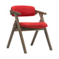 Country Style Dining Arm Chairs Open Back Foldable Upholstered Armchair Red 1 Piece Walnut Clearhalo ' kitchen&dining_furn' 'Dining Chairs' 'Dining Tables & Seating' 'dining_chair' 'furn' 'furn_dining_chair' 'Furniture' 'furniture_dining_chair' 'Kitchen & Dining Furniture' 'kitchen' 3705170