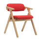 Country Style Dining Arm Chairs Open Back Foldable Upholstered Armchair Red 1 Piece Natural Wood Clearhalo ' kitchen&dining_furn' 'Dining Chairs' 'Dining Tables & Seating' 'dining_chair' 'furn' 'furn_dining_chair' 'Furniture' 'furniture_dining_chair' 'Kitchen & Dining Furniture' 'kitchen' 3705176