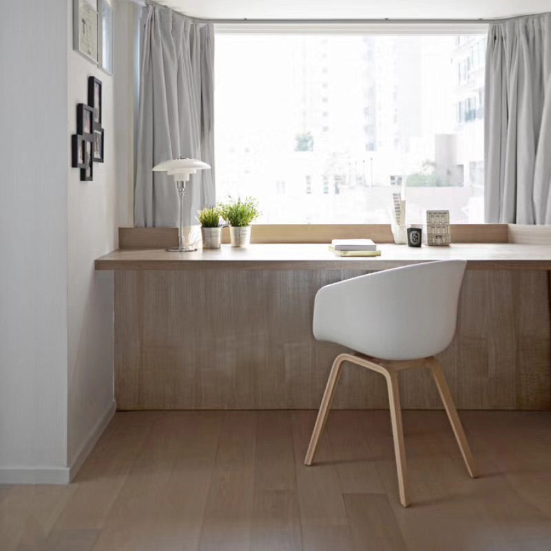 Contemporary Style Dining Room Chairs Solid Arm Chair with Wooden Legs Clearhalo ' kitchen&dining_furn' 'Dining Chairs' 'Dining Tables & Seating' 'dining_chair' 'Furniture' 'furniture_dining_chair' 'Kitchen & Dining Furniture' 'kitchen' 3705333