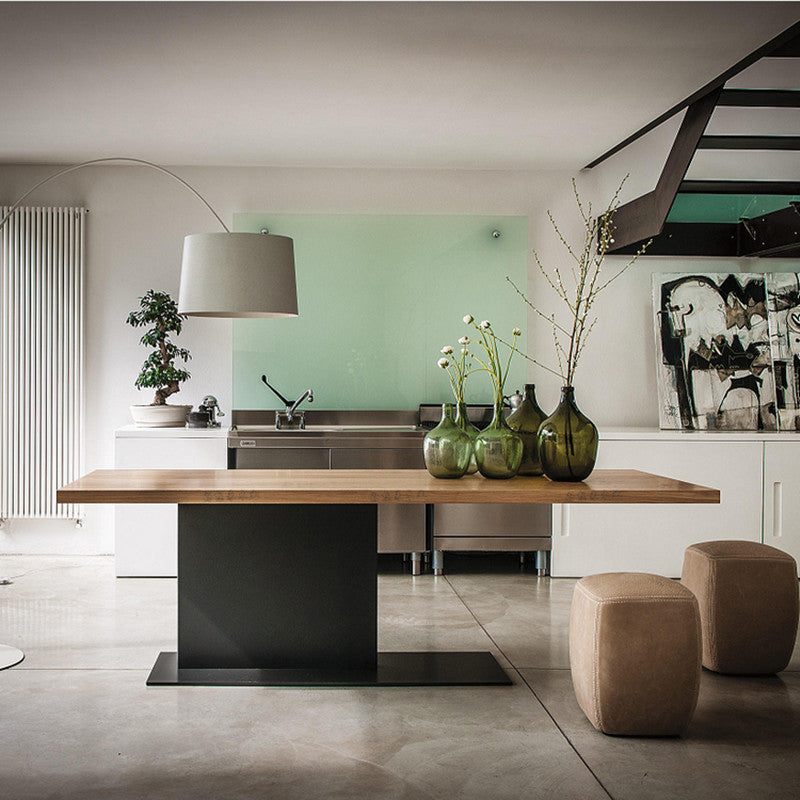 Metal Contemporary Free Form Dining Table Solid Wood Top Table for Dining Room Clearhalo ' dining_table' 'Dining Tables & Seating' 'Dining Tables' 'furn' 'furn_dining_table' 'Furniture' 'furniture_dining_table' 'Kitchen & Dining Furniture' 'kitchen&dining_furn' 'kitchen' 'kitchen_dining_table' 3723339