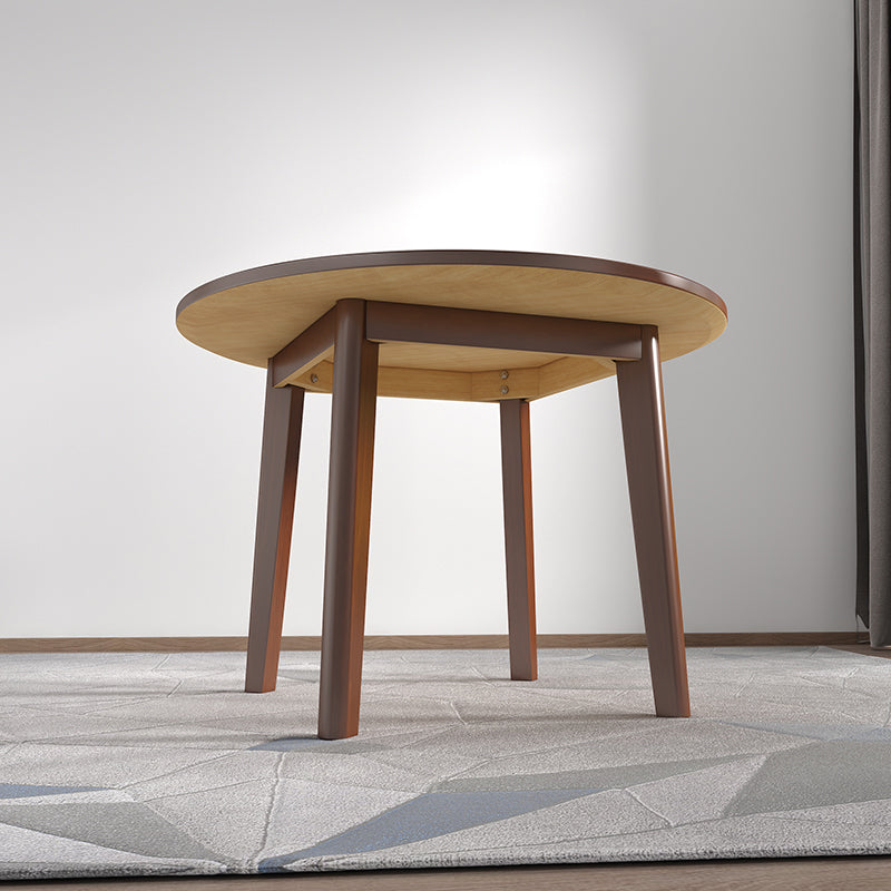 Contemporary Solid Wood Dining Table Round Shape Table with 3 Legs Base Clearhalo ' dining_table' 'Dining Tables & Seating' 'Dining Tables' 'furn' 'furn_dining_table' 'Furniture' 'furniture_dining_table' 'Kitchen & Dining Furniture' 'kitchen&dining_furn' 'kitchen' 'kitchen_dining_table' 3723358