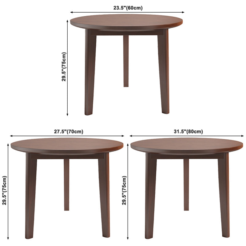 Contemporary Solid Wood Dining Table Round Shape Table with 3 Legs Base Clearhalo ' dining_table' 'Dining Tables & Seating' 'Dining Tables' 'furn' 'furn_dining_table' 'Furniture' 'furniture_dining_table' 'Kitchen & Dining Furniture' 'kitchen&dining_furn' 'kitchen' 'kitchen_dining_table' 3723364