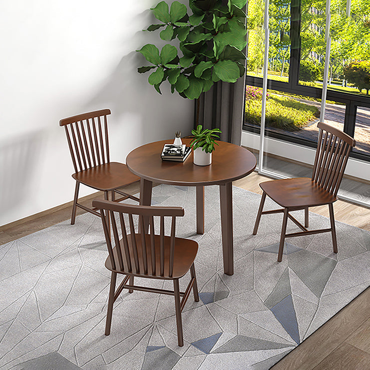 Contemporary Solid Wood Dining Table Round Shape Table with 3 Legs Base Clearhalo ' dining_table' 'Dining Tables & Seating' 'Dining Tables' 'furn' 'furn_dining_table' 'Furniture' 'furniture_dining_table' 'Kitchen & Dining Furniture' 'kitchen&dining_furn' 'kitchen' 'kitchen_dining_table' 3723366