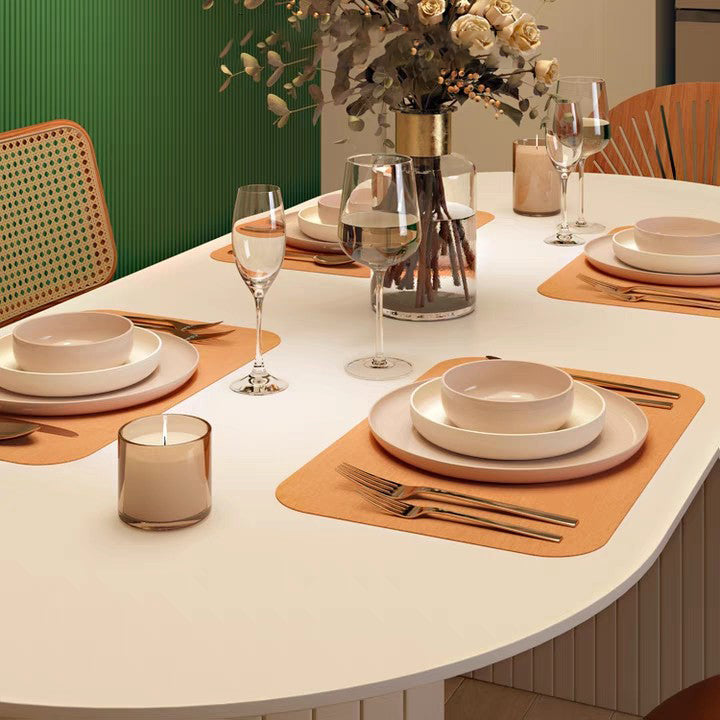 Solid Wood Contemporary Oval Dining Table White Wood Top Table for Dining Room Clearhalo ' dining_table' 'Dining Tables & Seating' 'Dining Tables' 'furn' 'furn_dining_table' 'Furniture' 'furniture_dining_table' 'Kitchen & Dining Furniture' 'kitchen&dining_furn' 'kitchen' 'kitchen_dining_table' 3723369