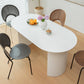 Solid Wood Contemporary Oval Dining Table White Wood Top Table for Dining Room Clearhalo ' dining_table' 'Dining Tables & Seating' 'Dining Tables' 'furn' 'furn_dining_table' 'Furniture' 'furniture_dining_table' 'Kitchen & Dining Furniture' 'kitchen&dining_furn' 'kitchen' 'kitchen_dining_table' 3723380
