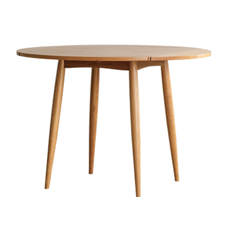 Cherry Wooden Round Table Extendable 4 Legs Square Dining Table in Nature Clearhalo ' dining_table' 'Dining Tables & Seating' 'Dining Tables' 'furn' 'furn_dining_table' 'Furniture' 'furniture_dining_table' 'Kitchen & Dining Furniture' 'kitchen&dining_furn' 'kitchen' 'kitchen_dining_table' 3723386