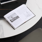 Contemporary Round Dining Table Sintered Stone Table with Black Pedestal Base,47.2"L x 27.6"W x 30"H Clearhalo ' dining_table' 'Dining Tables & Seating' 'Dining Tables' 'furn' 'furn_dining_table' 'Furniture' 'furniture_dining_table' 'Kitchen & Dining Furniture' 'kitchen&dining_furn' 'kitchen' 'kitchen_dining_table' 3723400