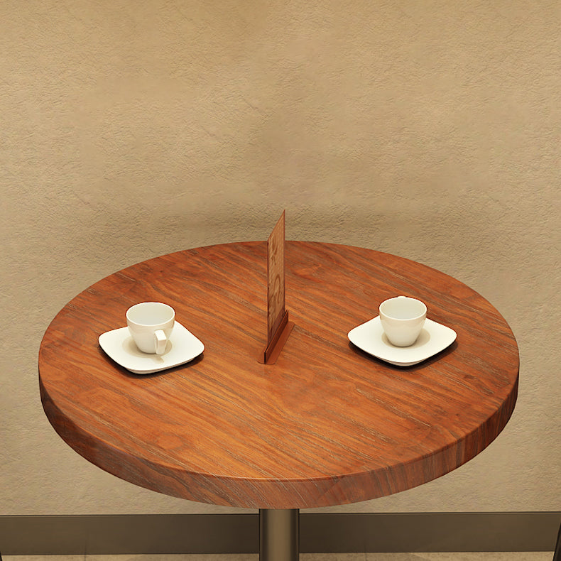 Simple Style Home Wood Dining Table Round Shape Table with Single Pedestal Base Clearhalo ' dining_table' 'Dining Tables & Seating' 'Dining Tables' 'furn' 'furn_dining_table' 'Furniture' 'furniture_dining_table' 'Kitchen & Dining Furniture' 'kitchen&dining_furn' 'kitchen' 'kitchen_dining_table' 3723412