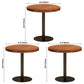 Simple Style Home Wood Dining Table Round Shape Table with Single Pedestal Base Clearhalo ' dining_table' 'Dining Tables & Seating' 'Dining Tables' 'furn' 'furn_dining_table' 'Furniture' 'furniture_dining_table' 'Kitchen & Dining Furniture' 'kitchen&dining_furn' 'kitchen' 'kitchen_dining_table' 3723415