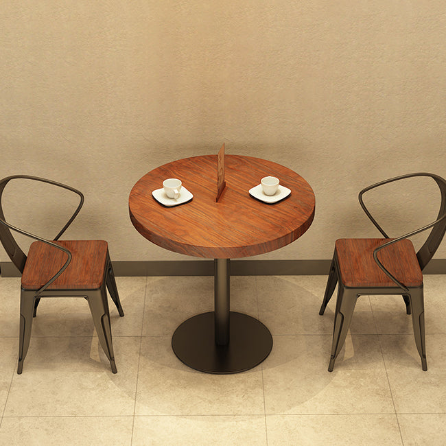 Simple Style Home Wood Dining Table Round Shape Table with Single Pedestal Base Clearhalo ' dining_table' 'Dining Tables & Seating' 'Dining Tables' 'furn' 'furn_dining_table' 'Furniture' 'furniture_dining_table' 'Kitchen & Dining Furniture' 'kitchen&dining_furn' 'kitchen' 'kitchen_dining_table' 3723416