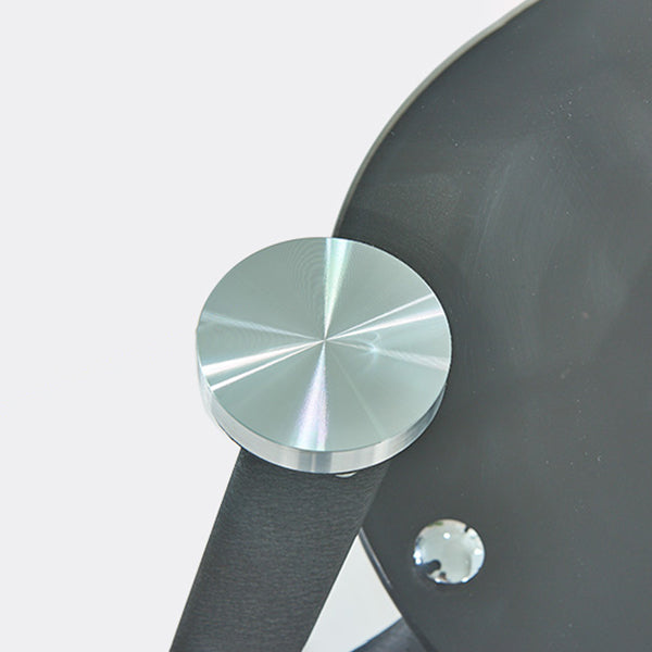 Contemporary Style Kitchen Tempered Glass Dining Table Round Shape Table with 3 Legs Base Clearhalo ' dining_table' 'Dining Tables & Seating' 'Dining Tables' 'furn' 'furn_dining_table' 'Furniture' 'furniture_dining_table' 'Kitchen & Dining Furniture' 'kitchen&dining_furn' 'kitchen' 'kitchen_dining_table' 3723424