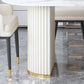 Metal Contemporary Free Form Dining Table Marble Table for Dining Room and Kitchen Clearhalo ' dining_table' 'Dining Tables & Seating' 'Dining Tables' 'furn' 'furn_dining_table' 'Furniture' 'furniture_dining_table' 'Kitchen & Dining Furniture' 'kitchen&dining_furn' 'kitchen' 'kitchen_dining_table' 3723437
