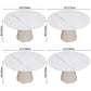 Sintered Stone Top Dining Table in White Round Table with Pedestal Base Clearhalo ' dining_table' 'Dining Tables & Seating' 'Dining Tables' 'furn' 'furn_dining_table' 'Furniture' 'furniture_dining_table' 'Kitchen & Dining Furniture' 'kitchen&dining_furn' 'kitchen' 'kitchen_dining_table' 3723445