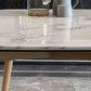 Contemporary Rectangle Dining Table White Sintered Stone Dining Table with 4 Legs Clearhalo ' dining_table' 'Dining Tables & Seating' 'Dining Tables' 'furn' 'furn_dining_table' 'Furniture' 'furniture_dining_table' 'Kitchen & Dining Furniture' 'kitchen&dining_furn' 'kitchen' 'kitchen_dining_table' 3723452