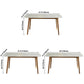 Contemporary Rectangle Dining Table White Sintered Stone Dining Table with 4 Legs Clearhalo ' dining_table' 'Dining Tables & Seating' 'Dining Tables' 'furn' 'furn_dining_table' 'Furniture' 'furniture_dining_table' 'Kitchen & Dining Furniture' 'kitchen&dining_furn' 'kitchen' 'kitchen_dining_table' 3723455